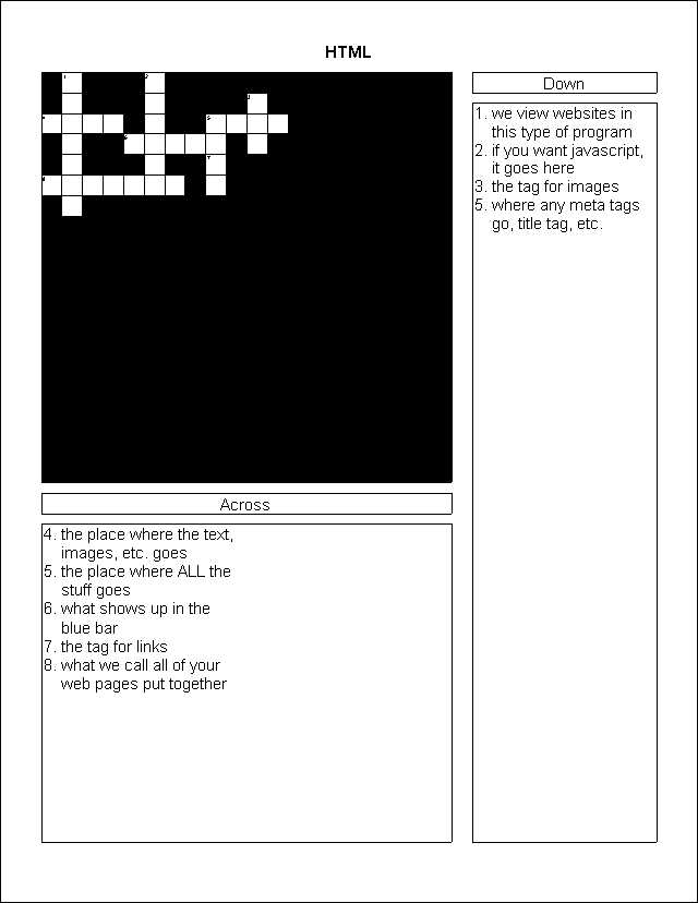 Crossword Construction Kit 97 Puzzle